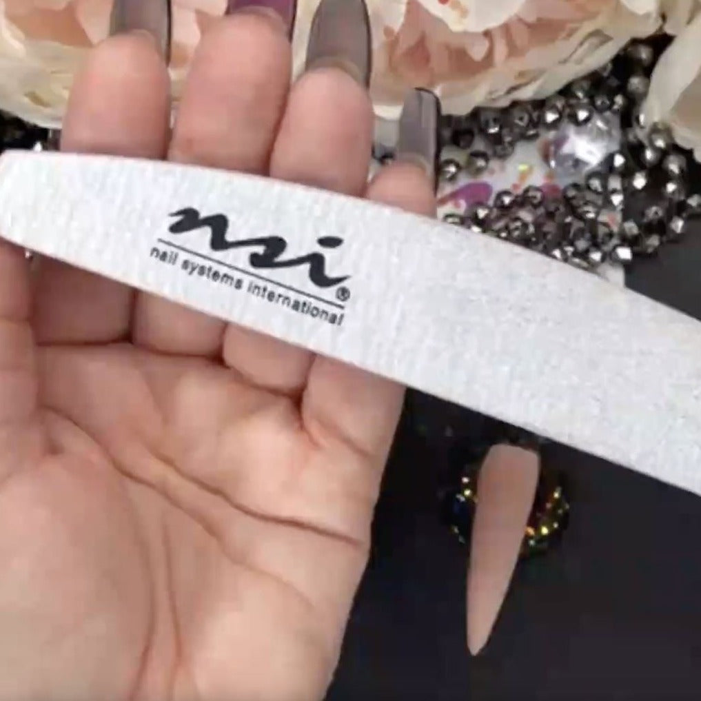 1000Pcs Nail File 100 180 Grit Nails Files for Acrylic Nails Poly Nail Gel  Double Sided Black Washable 100/180 Manicure Tools - AliExpress
