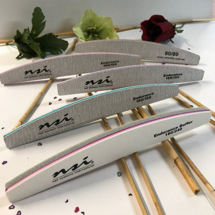 Endurance Supreme Nail File Pack: 5 Files (80+100+150+180+240) - NSI Australia
