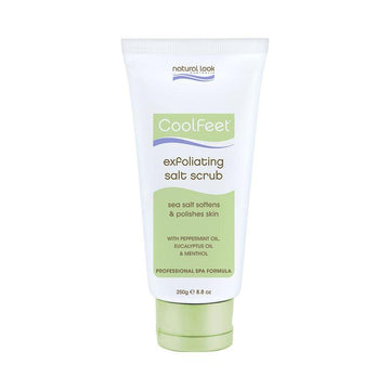 Exfoliating Salt Scrub 200g ~ Cool Feet ~ Natural Look - NSI Australia