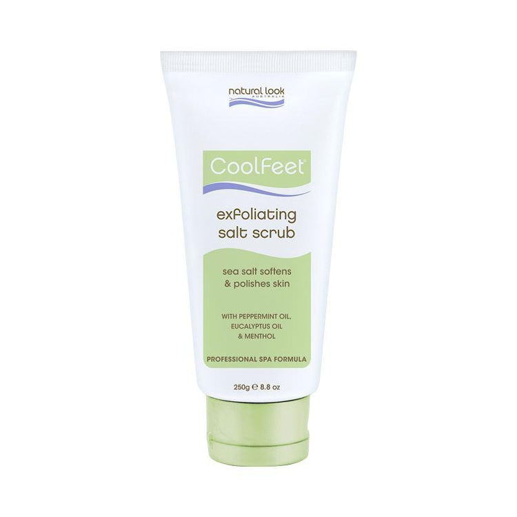 Exfoliating Salt Scrub 200g ~ Cool Feet ~ Natural Look - NSI Australia