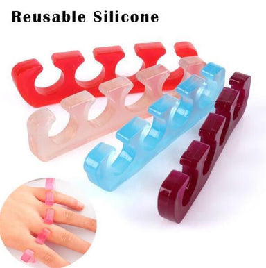 Finger Spacer and Toe Separators in Soft Pink Silicone (1 Pair Bag) - NSI Australia