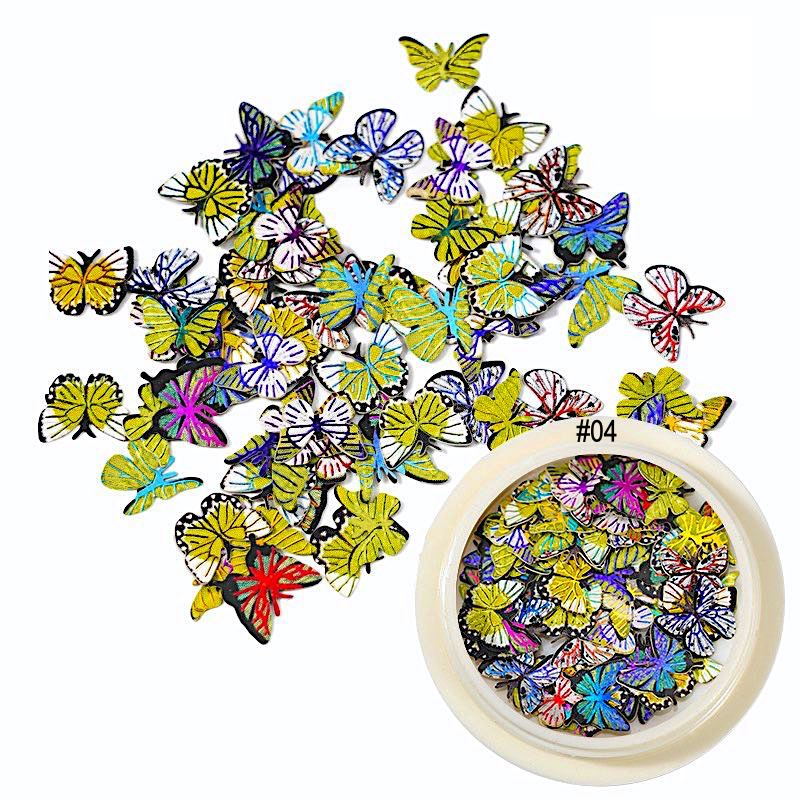 Flowers And Butterfly Ultra-Thin Nail Art - NSI Australia