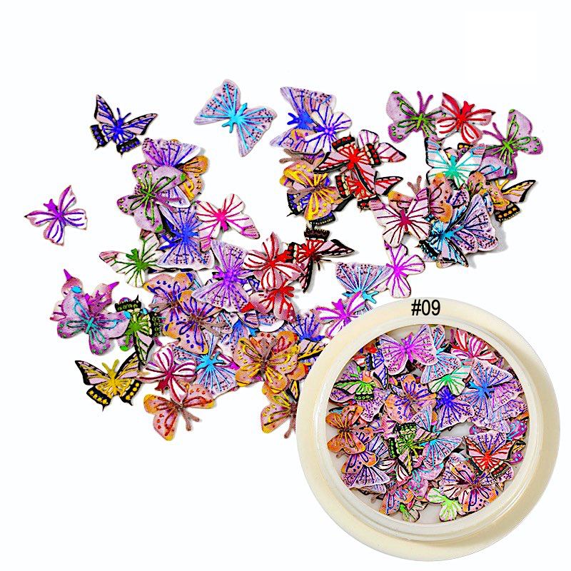 Flowers And Butterfly Ultra-Thin Nail Art - NSI Australia