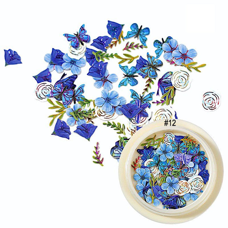 Flowers And Butterfly Ultra-Thin Nail Art - NSI Australia