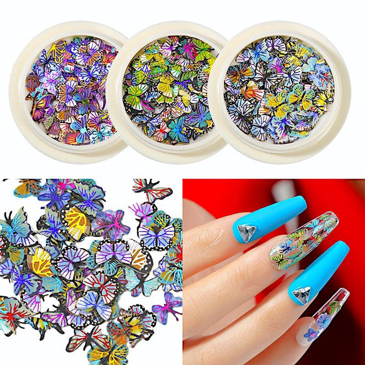 Flowers And Butterfly Ultra-Thin Nail Art - NSI Australia