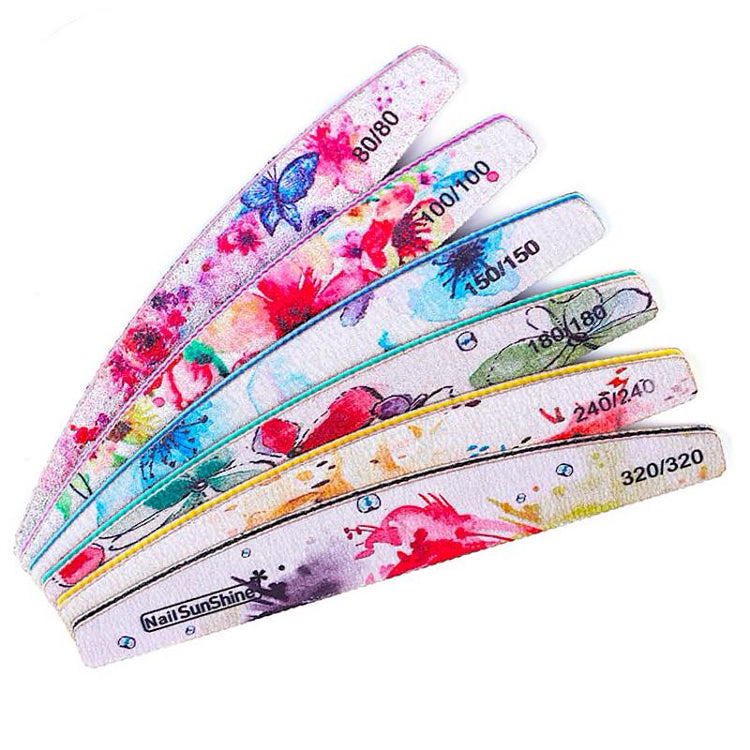 Flowers Nail Files Set 6pcs - NSI Australia