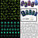 Fluorescent Nail Art Stickers - NSI Australia
