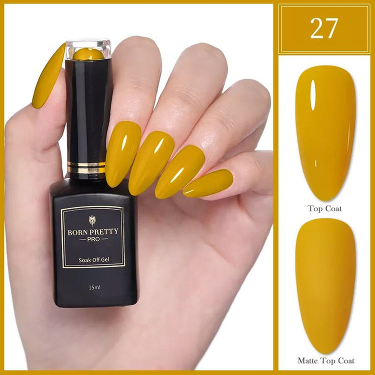 Gel Polish Colours BLACK GOLD Series BORN PRETTY - NSI Australia