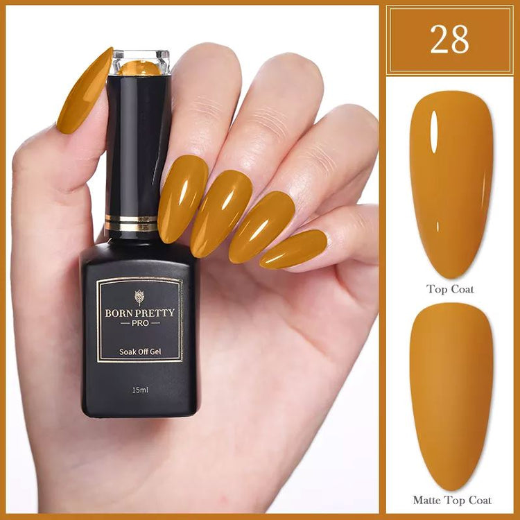 Gel Polish Colours BLACK GOLD Series BORN PRETTY - NSI Australia