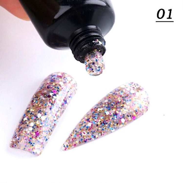 Glitter Diamond PolyGel - Gel In A Tube - NSI Australia