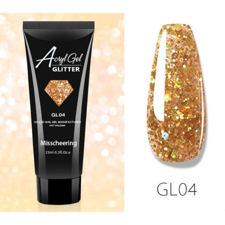 Glitter PolyGel - Gel In A Tube - NSI Australia