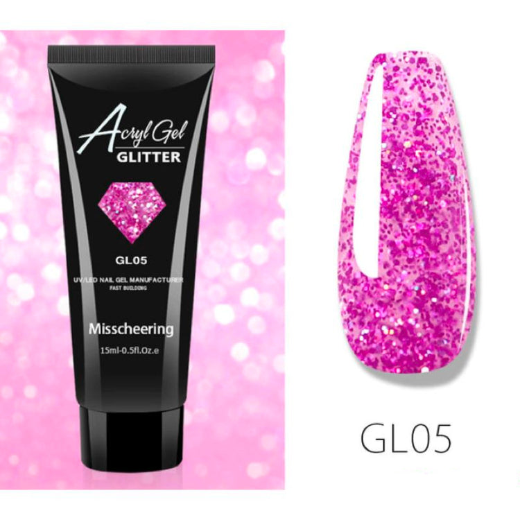 Glitter PolyGel - Gel In A Tube - NSI Australia