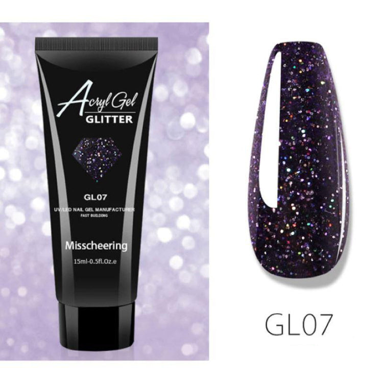 Glitter PolyGel - Gel In A Tube - NSI Australia