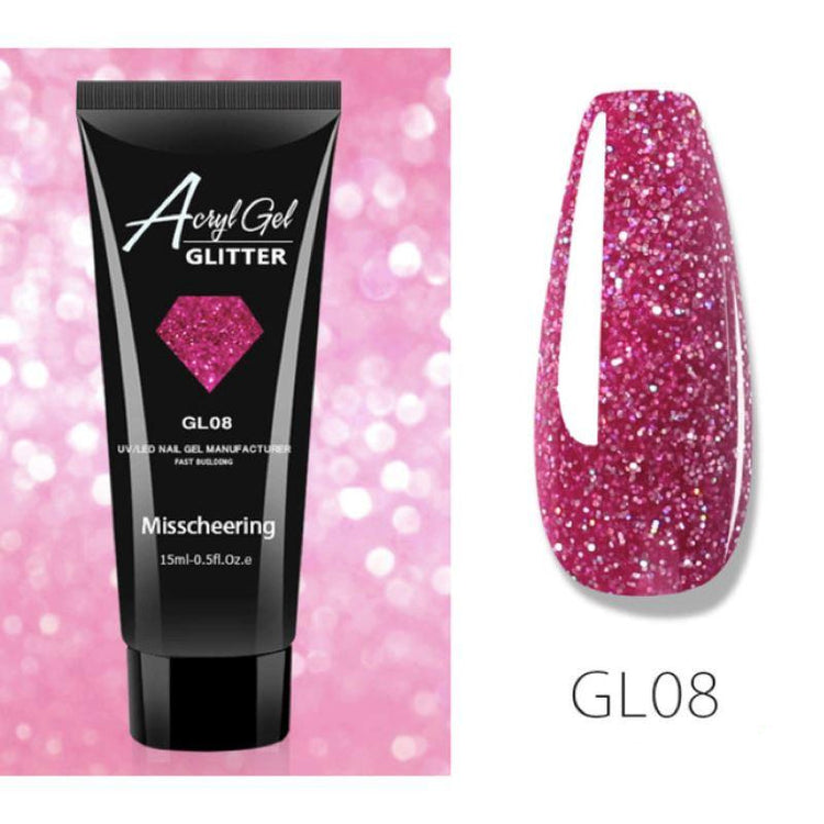 Glitter PolyGel - Gel In A Tube - NSI Australia