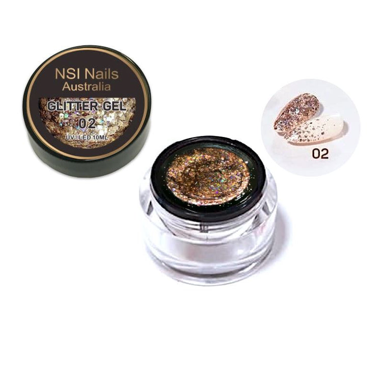 Glitter Sequins Gel 10ml Jar - NSI Australia