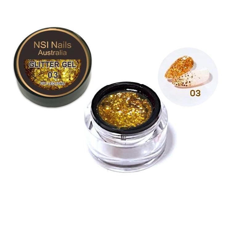 Glitter Sequins Gel 10ml Jar - NSI Australia