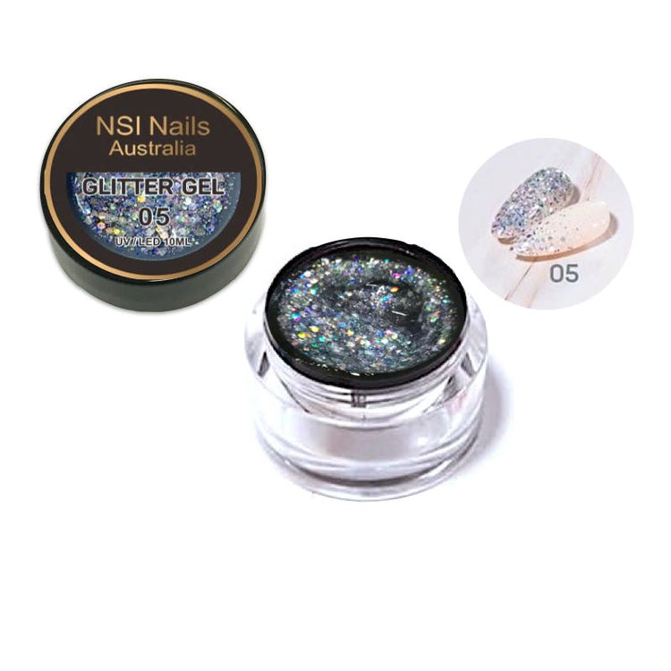 Glitter Sequins Gel 10ml Jar - NSI Australia