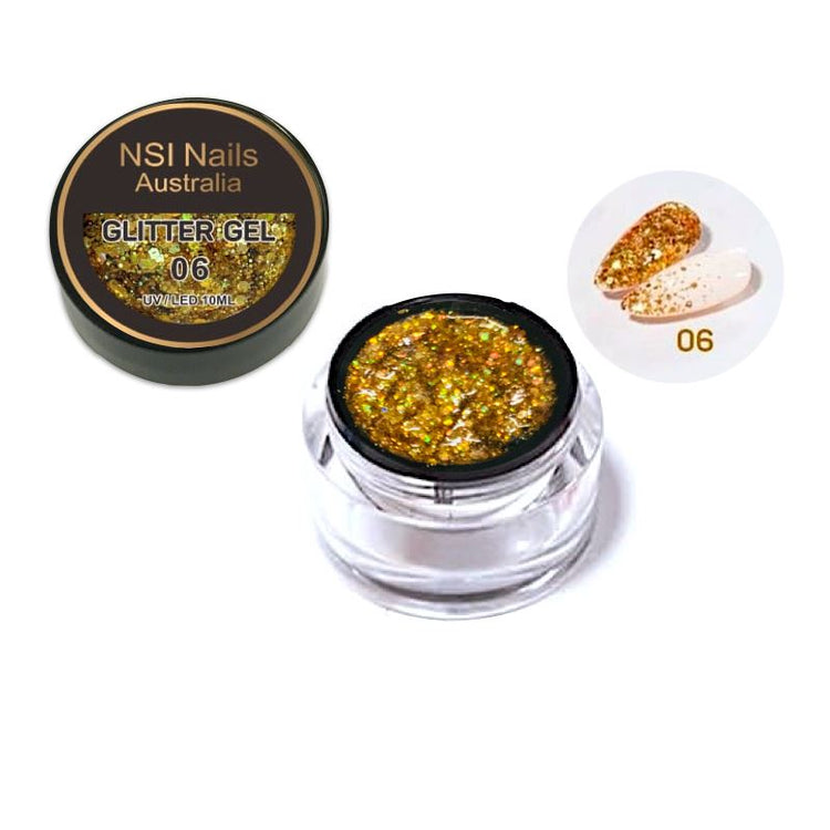 Glitter Sequins Gel 10ml Jar - NSI Australia