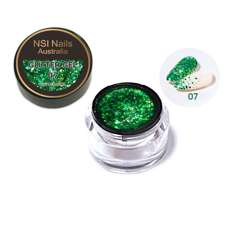 Glitter Sequins Gel 10ml Jar - NSI Australia