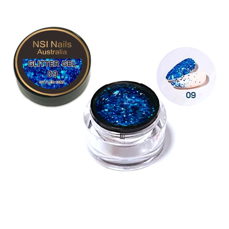 Glitter Sequins Gel 10ml Jar - NSI Australia
