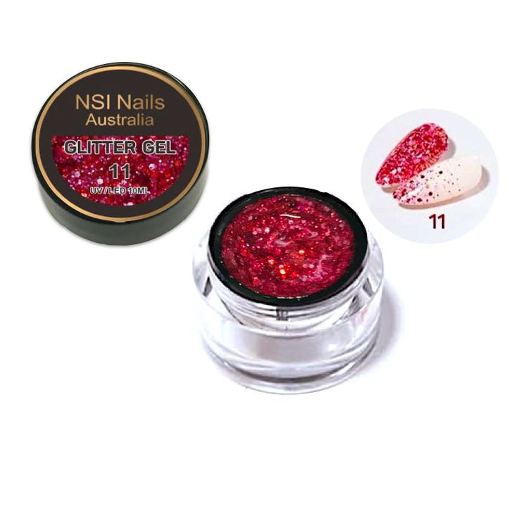 Glitter Sequins Gel 10ml Jar - NSI Australia