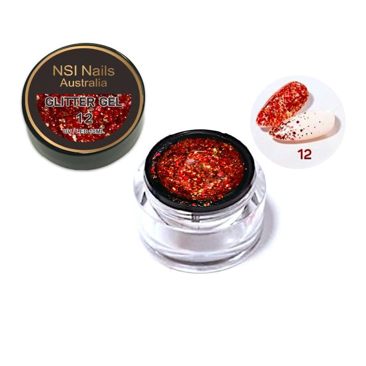 Glitter Sequins Gel 10ml Jar - NSI Australia