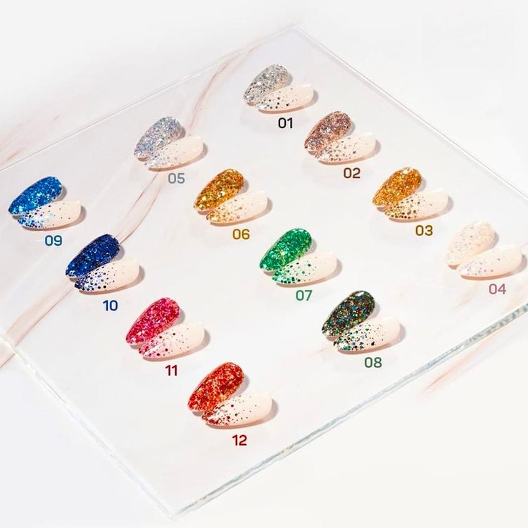 Glitter Sequins Gel 10ml Jar - NSI Australia