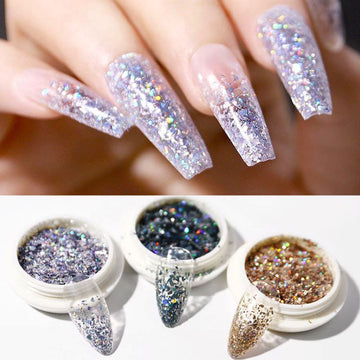 Glitter Sequins Nail Art Holographic Laser - NSI Australia