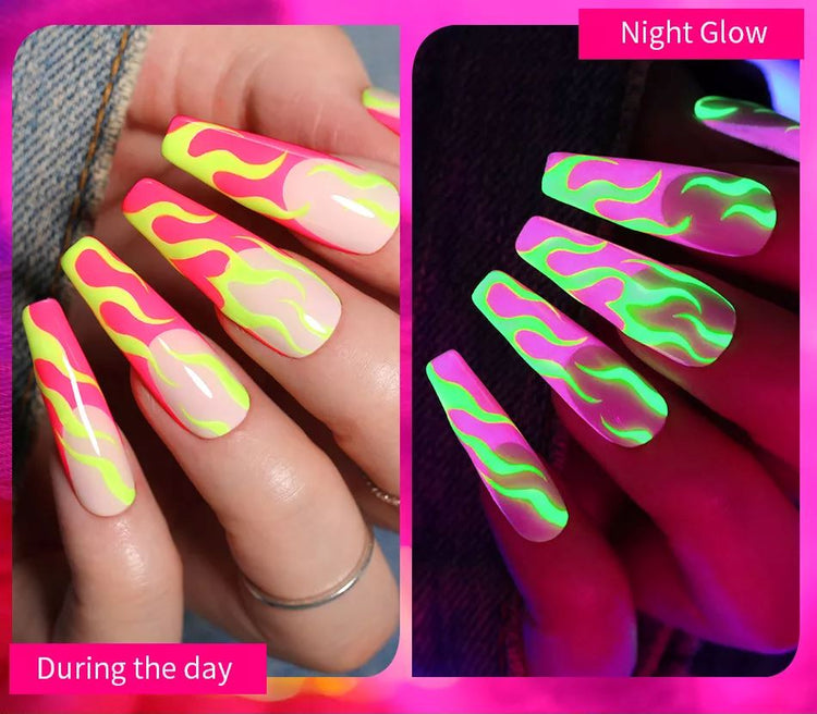 Glow-In-Dark Fluorescent Gel Polish BORN PRETTY - NSI Australia
