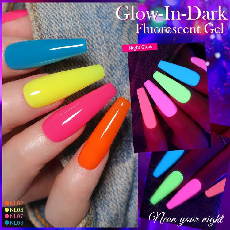 Glow-In-Dark Fluorescent Gel Polish BORN PRETTY - NSI Australia