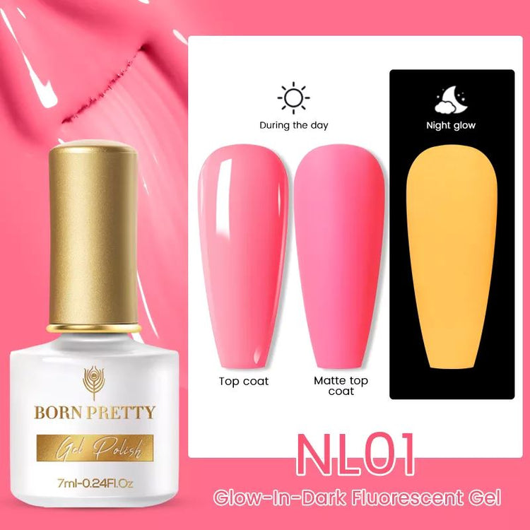 Glow-In-Dark Fluorescent Gel Polish BORN PRETTY - NSI Australia