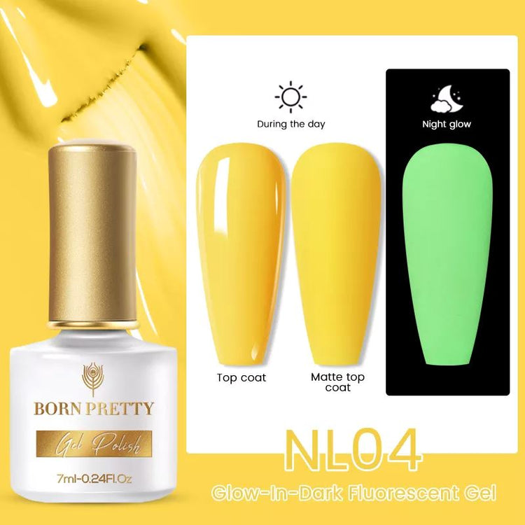Glow-In-Dark Fluorescent Gel Polish BORN PRETTY - NSI Australia
