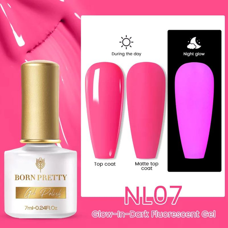 Glow-In-Dark Fluorescent Gel Polish BORN PRETTY - NSI Australia
