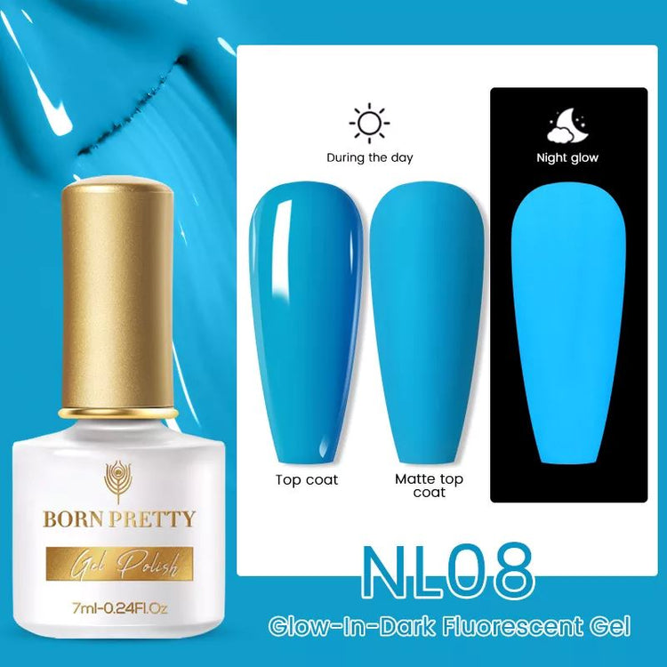 Glow-In-Dark Fluorescent Gel Polish BORN PRETTY - NSI Australia