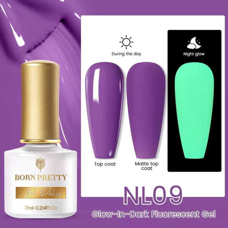 Glow-In-Dark Fluorescent Gel Polish BORN PRETTY - NSI Australia