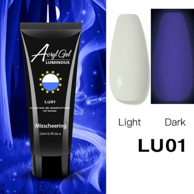 PolyGel Gel In A Tube - Glow in the Dark - NSI Australia