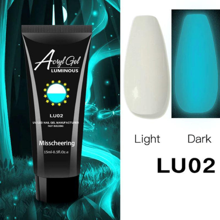 PolyGel Gel In A Tube - Glow in the Dark - NSI Australia