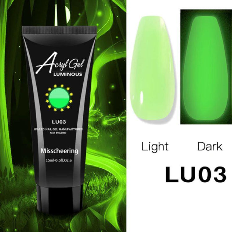 PolyGel Gel In A Tube - Glow in the Dark - NSI Australia