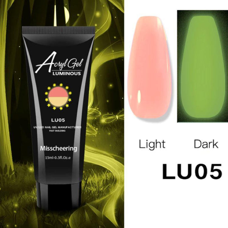 PolyGel Gel In A Tube - Glow in the Dark - NSI Australia