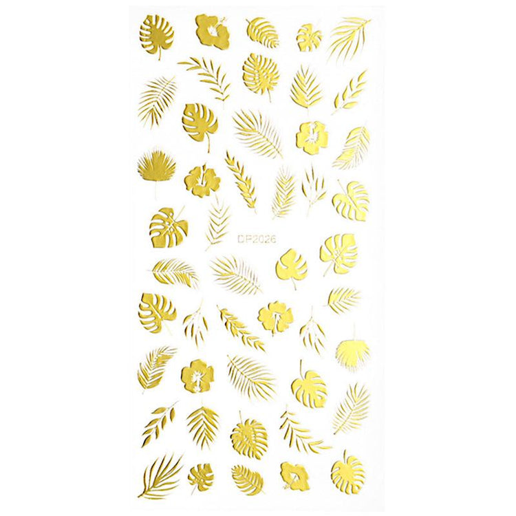 Christmas Gold and Fluorescent Nail Art Stickers - NSI Australia