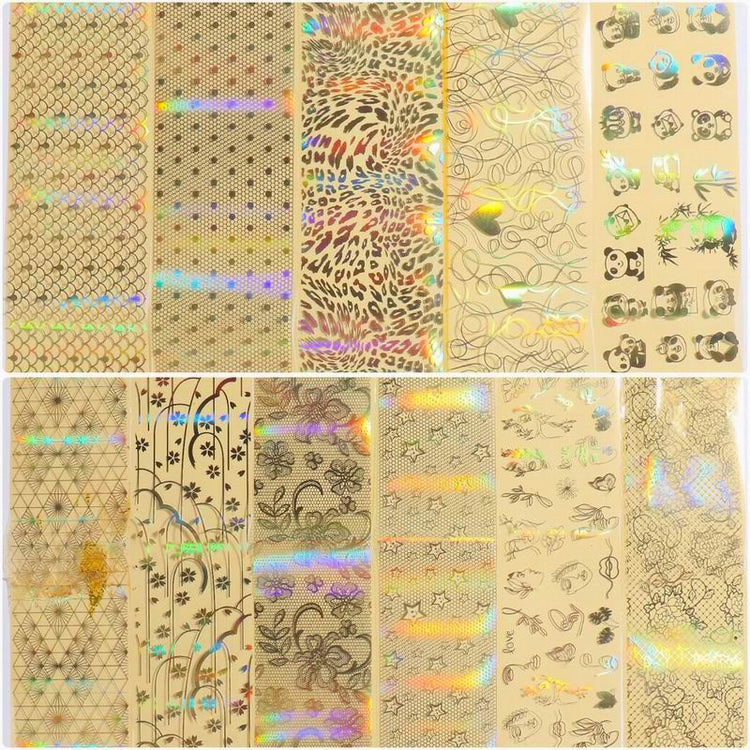 Gold Series Nail Foil 10pcs - NSI Australia
