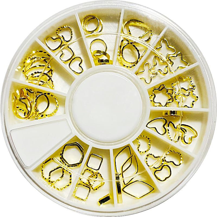 Gold & Silver Nail Art Decoration Wheels - NSI Australia