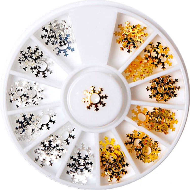 Gold & Silver Nail Art Decoration Wheels - NSI Australia