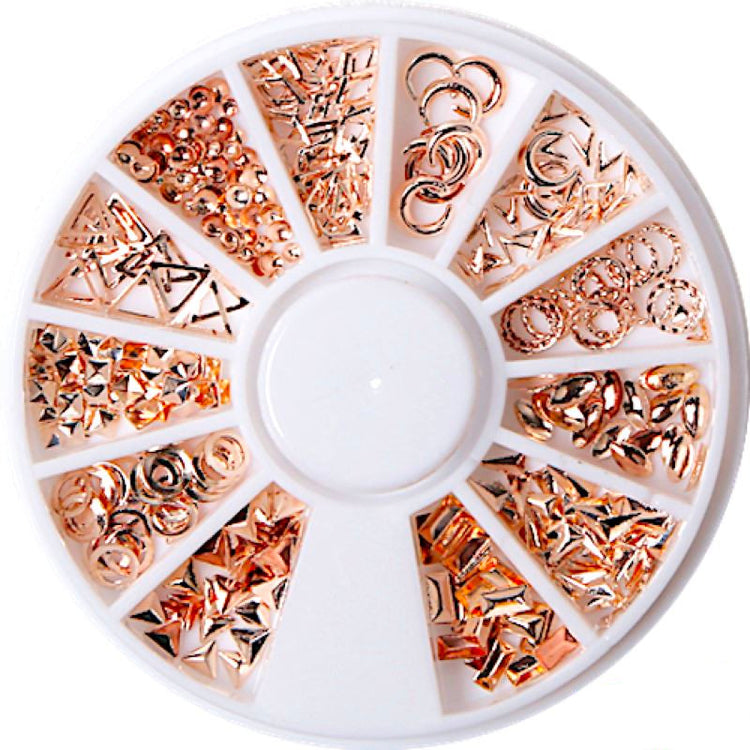 Gold & Silver Nail Art Decoration Wheels - NSI Australia