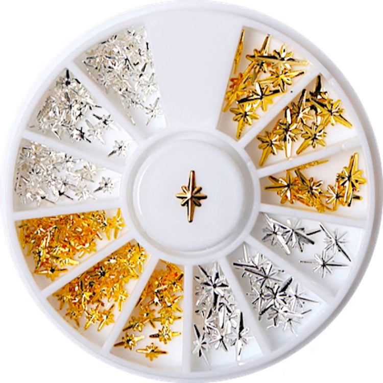 Gold & Silver Nail Art Decoration Wheels - NSI Australia