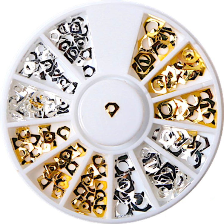 Gold & Silver Nail Art Decoration Wheels - NSI Australia
