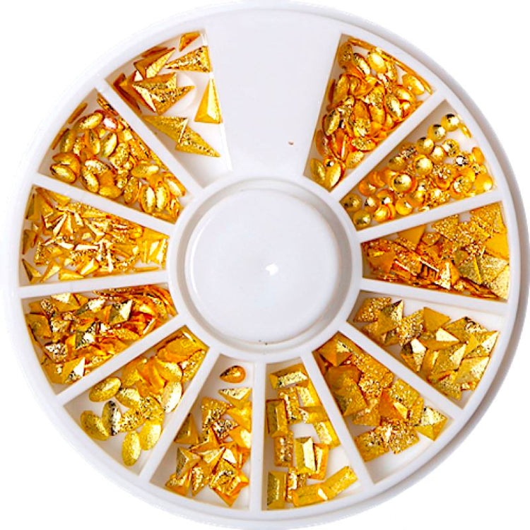 Gold & Silver Nail Art Decoration Wheels - NSI Australia