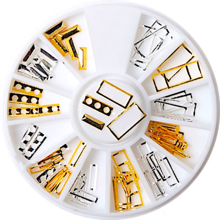 Gold & Silver Nail Art Decoration Wheels - NSI Australia