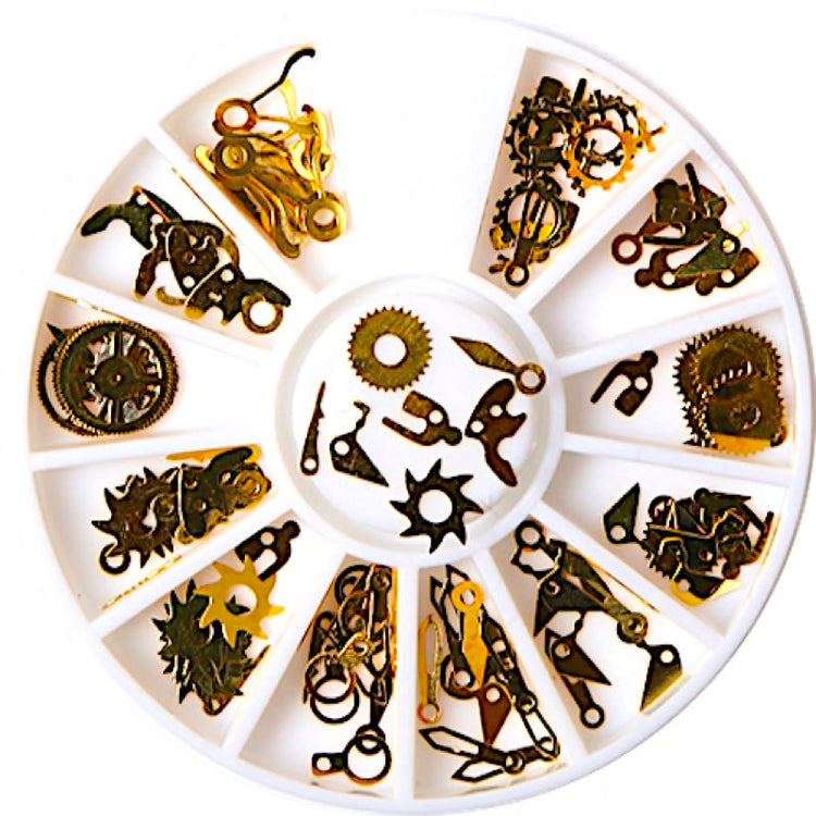 Gold & Silver Nail Art Decoration Wheels - NSI Australia