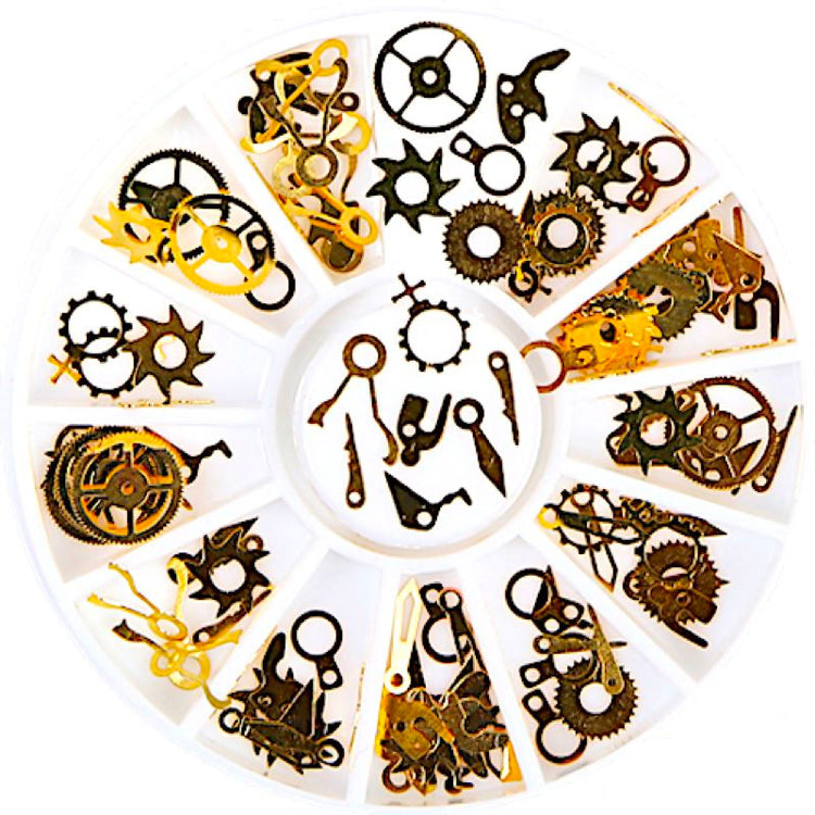 Gold & Silver Nail Art Decoration Wheels - NSI Australia
